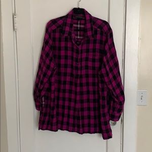 Plus Size Flannel Shirt